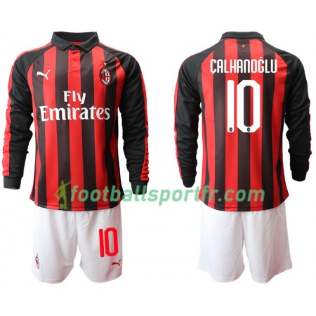 Tenue AC Milan CALHANOGLU 10 Enfant Domicile 2018-2019 Maillot de Foot ML